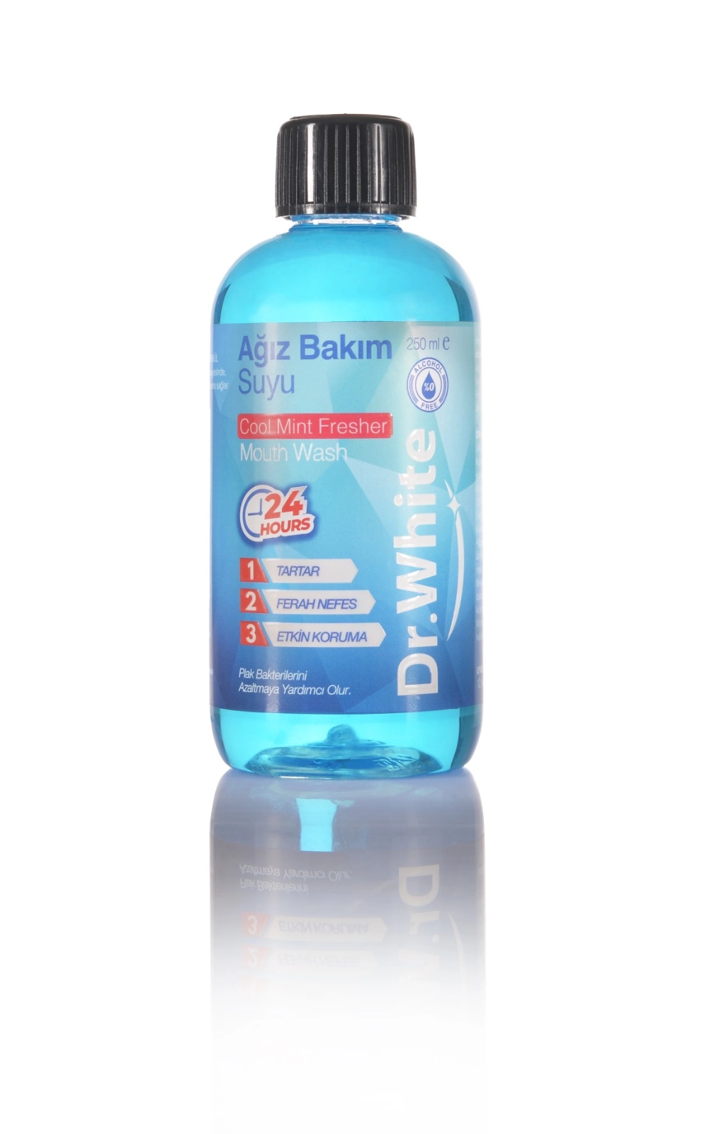 AĞIZ BAKIM SUYU COOL MİNT FRESHER 250ML(DR WHITE)