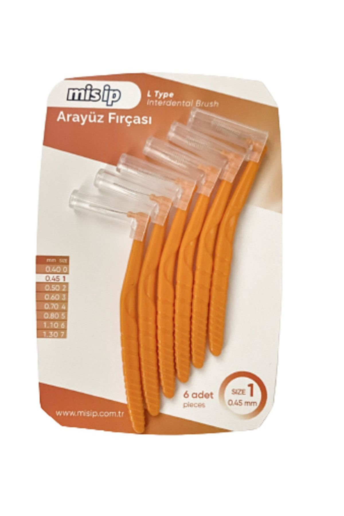DİŞ ARASI FIRCASI 0,45 MİSİP TURUNCU LARGE